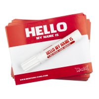 &quot;hello my name is&quot; Sticker